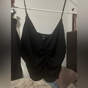 Papaya Black Seamless Crop Top